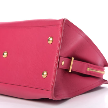 Saint Laurent Calfskin Small Classic Y Cabas Fuchsia 7 of 11