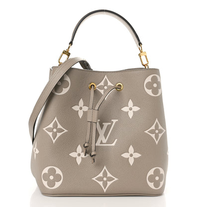 Louis Vuitton Empreinte Monogram Giant Neonoe MM Tourterelle Creme 3 of 8