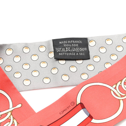 Hermes Silk Grand Tralala Twilly Gris Acier Grenadine 3 of 3