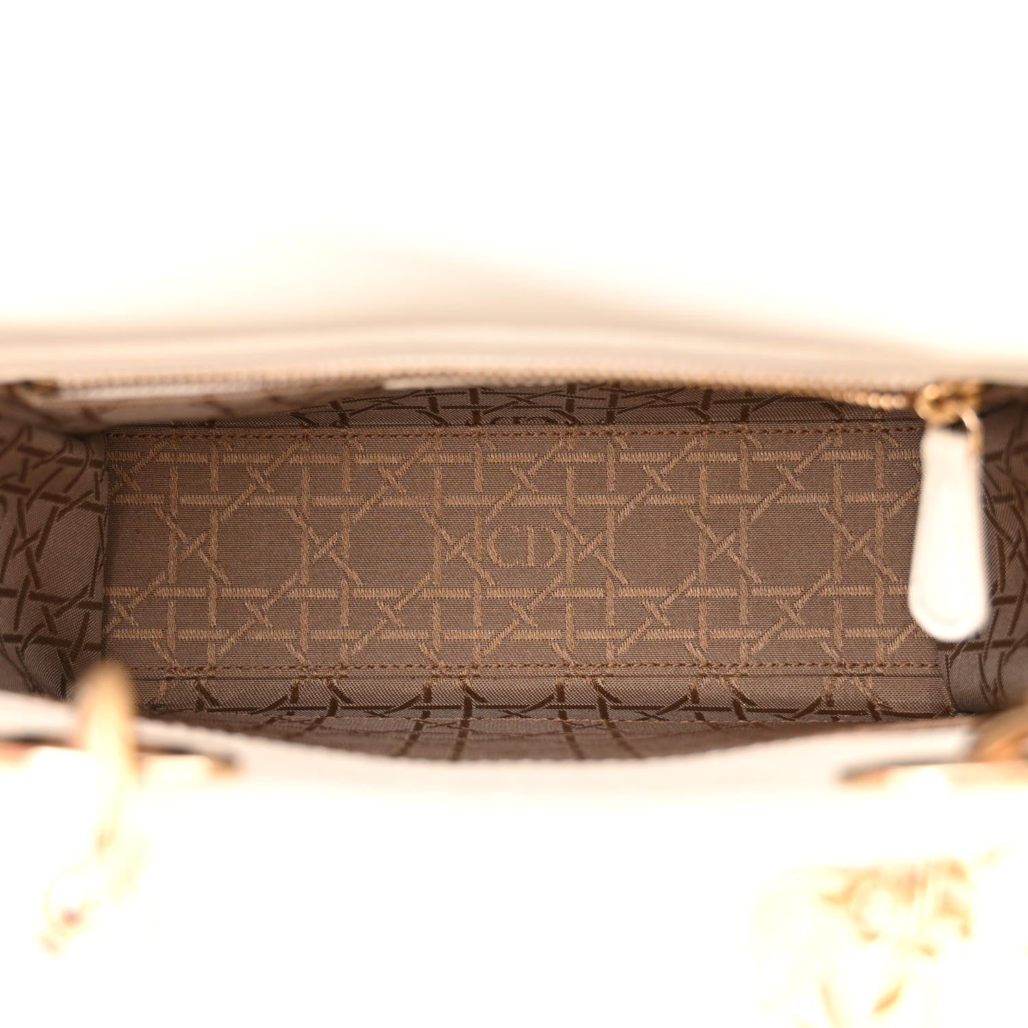 Christian Dior Lambskin Cannage Small My ABCDior Lady Dior White 5 of 11