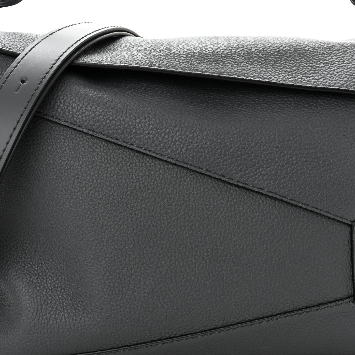 Calfskin Large Puzzle Bag Anthracite