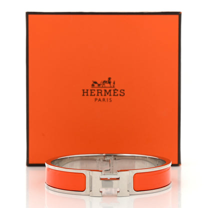 Hermes Enamel Narrow Clic Clac H Bracelet PM Orange 5 of 5