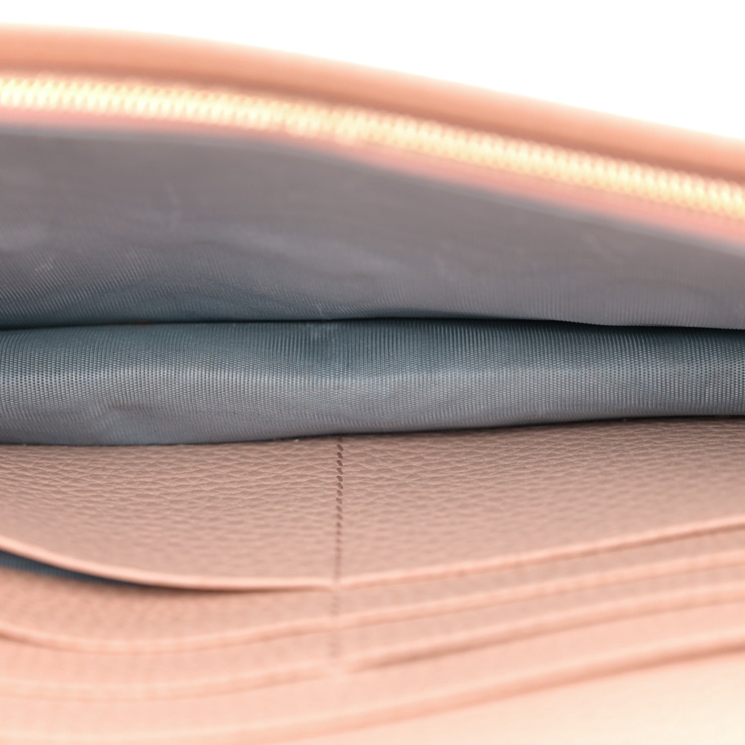 Gucci Dollar Calfskin Mini GG Marmont Chain Wallet Grey Light Pink 5 of 13
