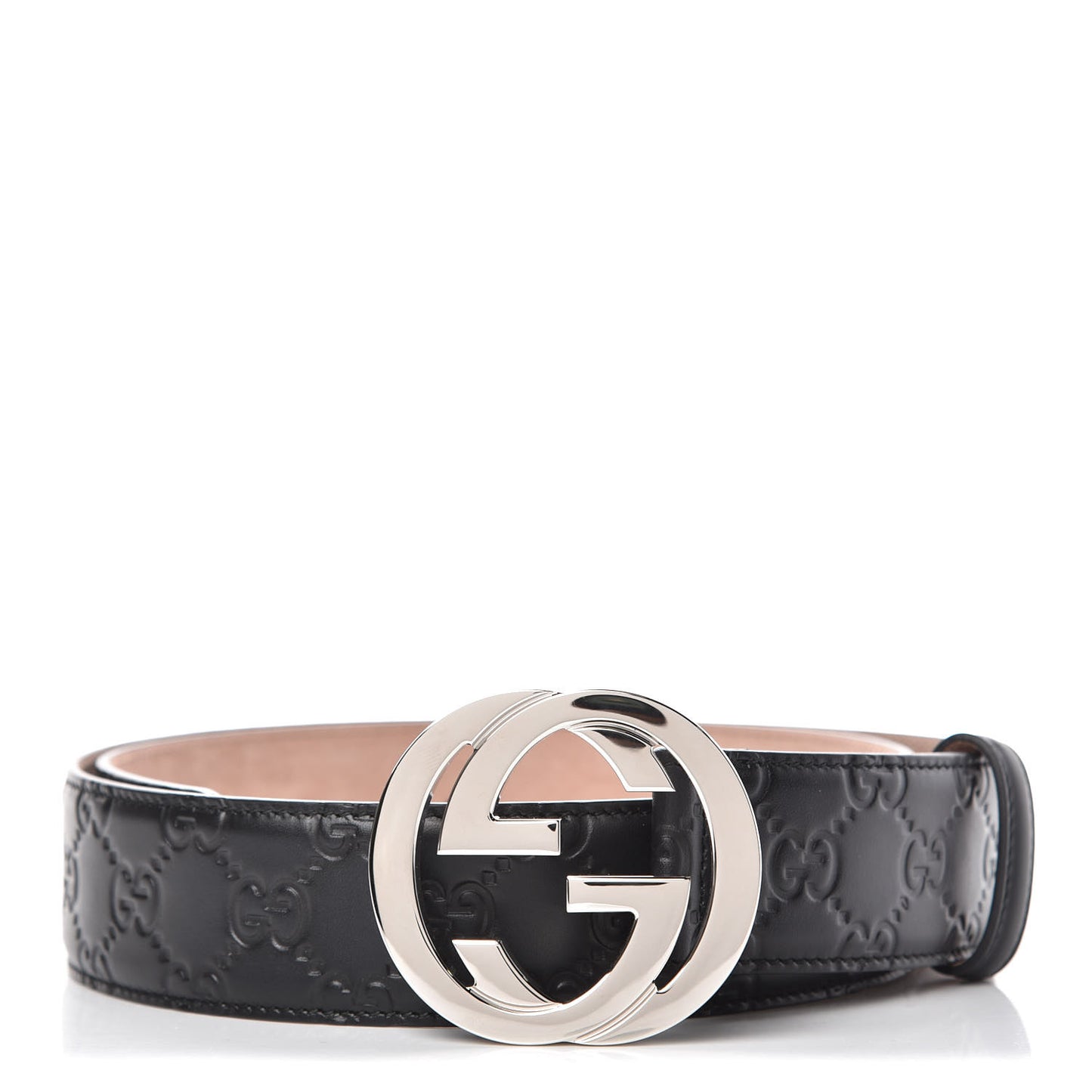 Guccissima Signature Interlocking G 40mm Belt 90 36 Black