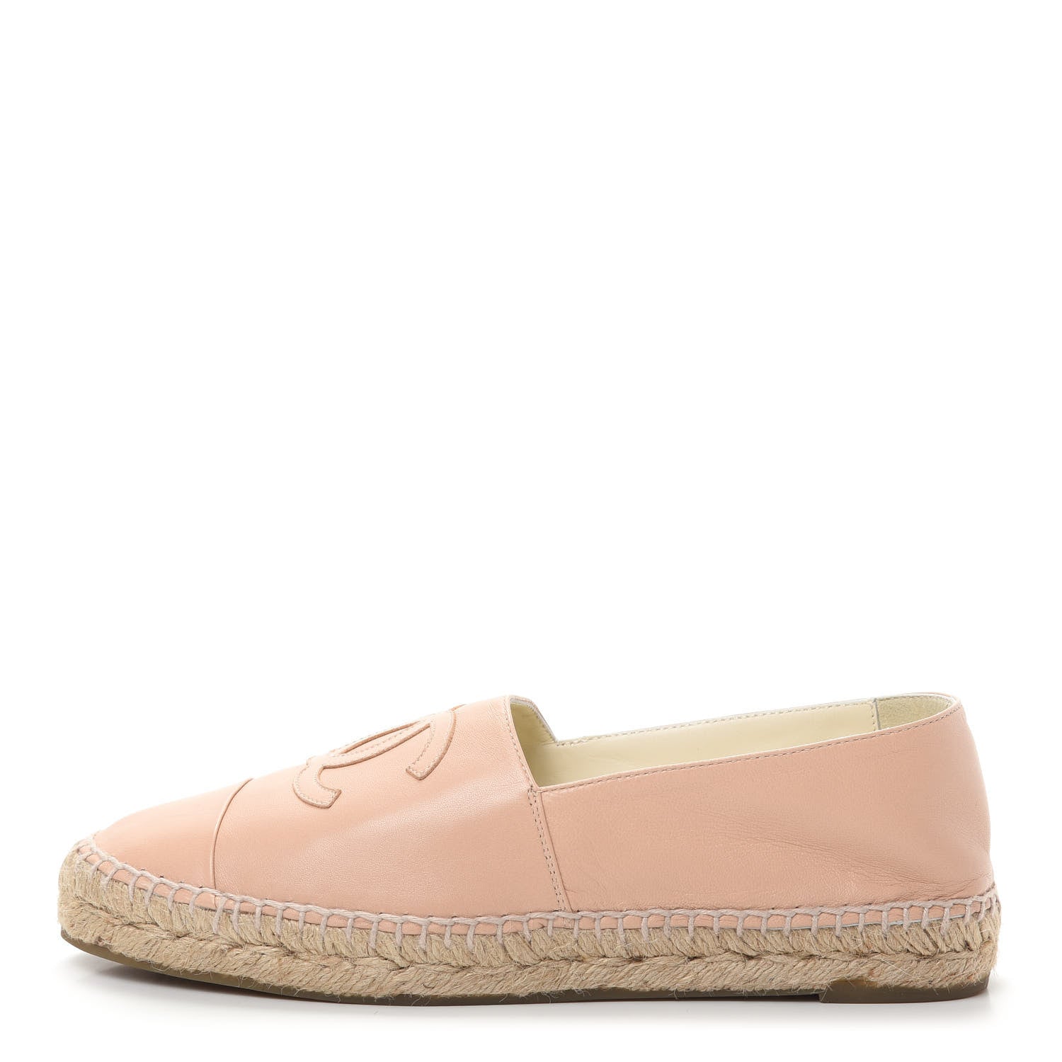 Chanel Lambskin CC Espadrilles 40 Beige 1 of 11