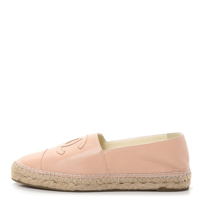 Chanel Lambskin CC Espadrilles 40 Beige 1 of 11