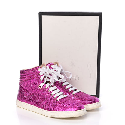 Gucci Galassia Womens High Top Sneakers 38.5 Fuxia 10 of 10