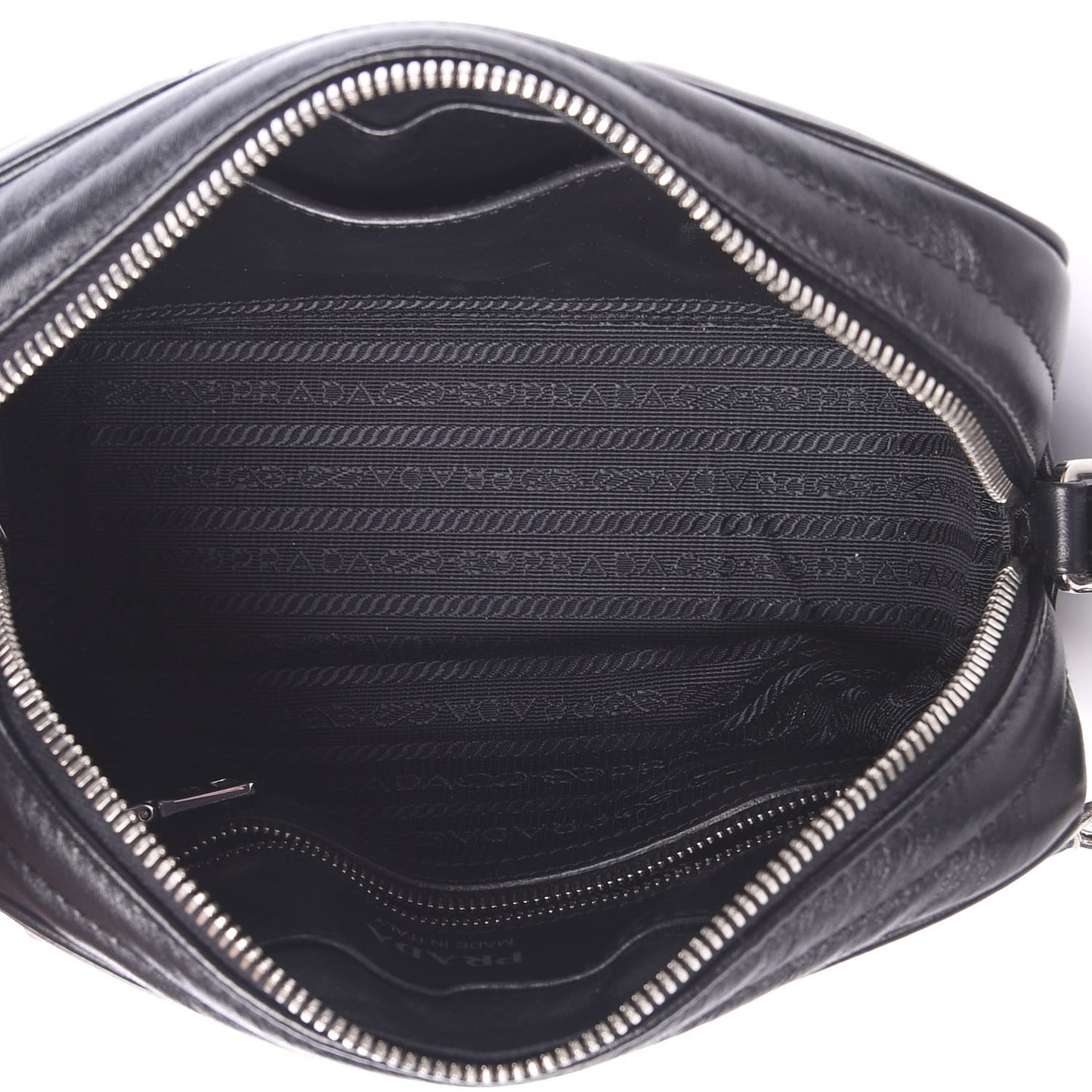 Soft Calfskin Diagramme Crossbody Bag Black