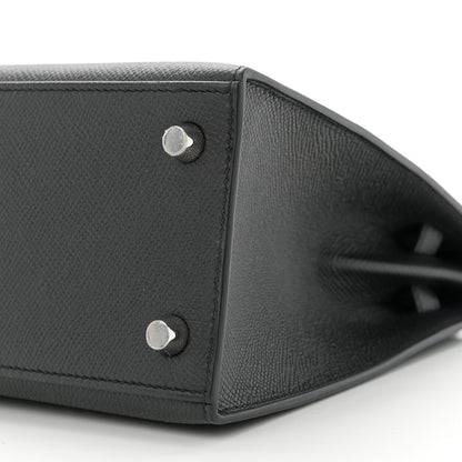 Hermes Epsom Kelly Sellier 25 Black 10 of 11