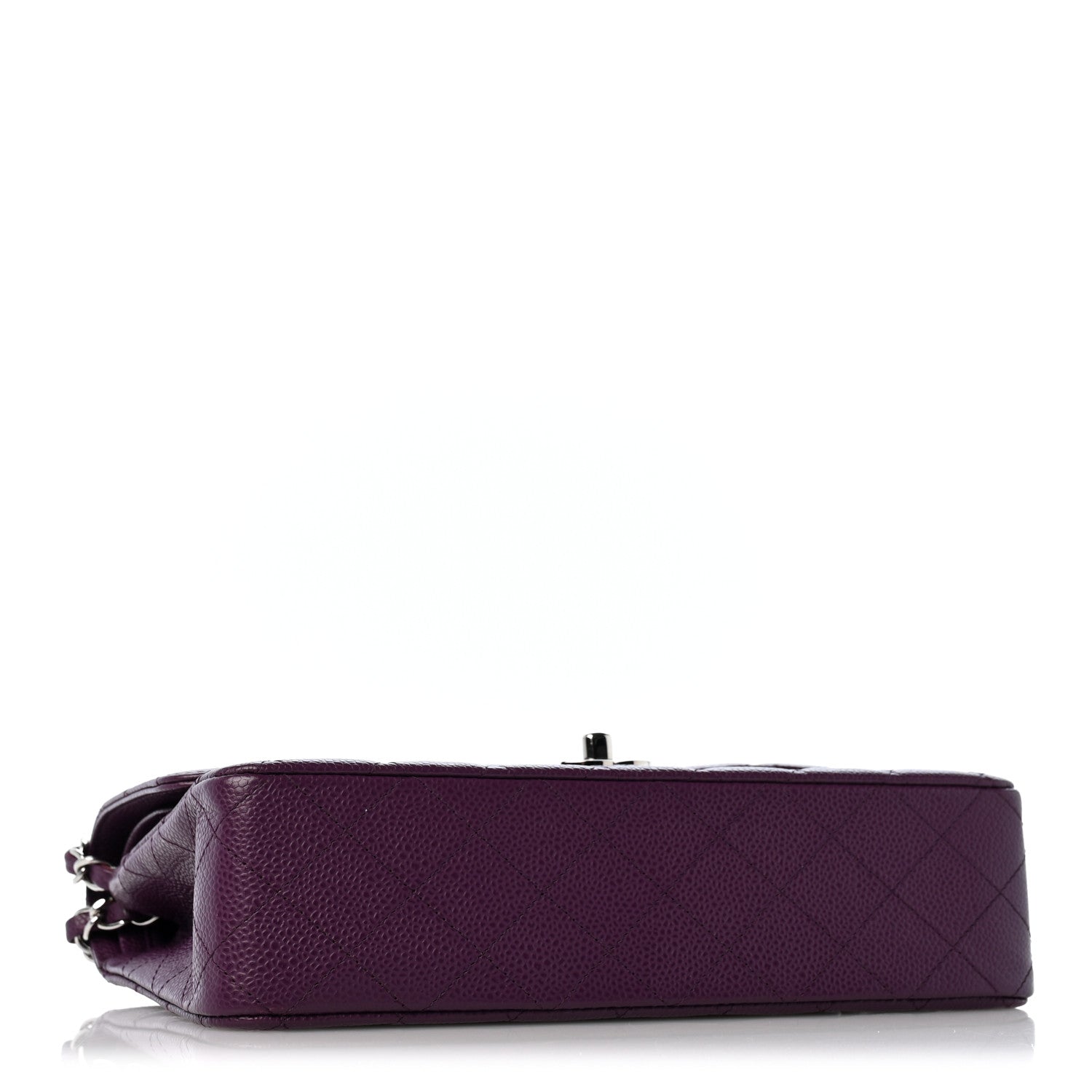 Chanel Caviar Quilted Medium Double Flap Purple 3 of 11