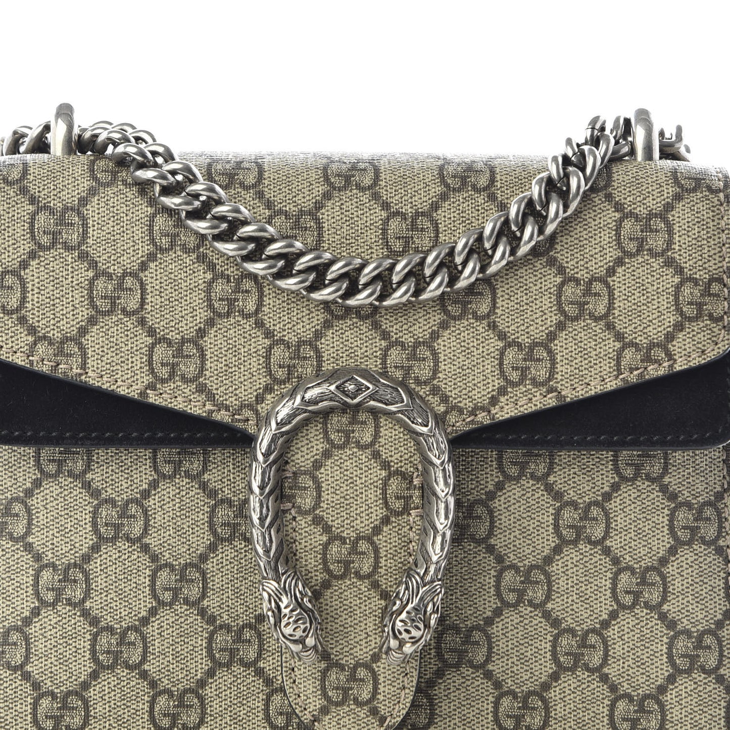 GG Supreme Monogram Mini Dionysus Shoulder Bag Black