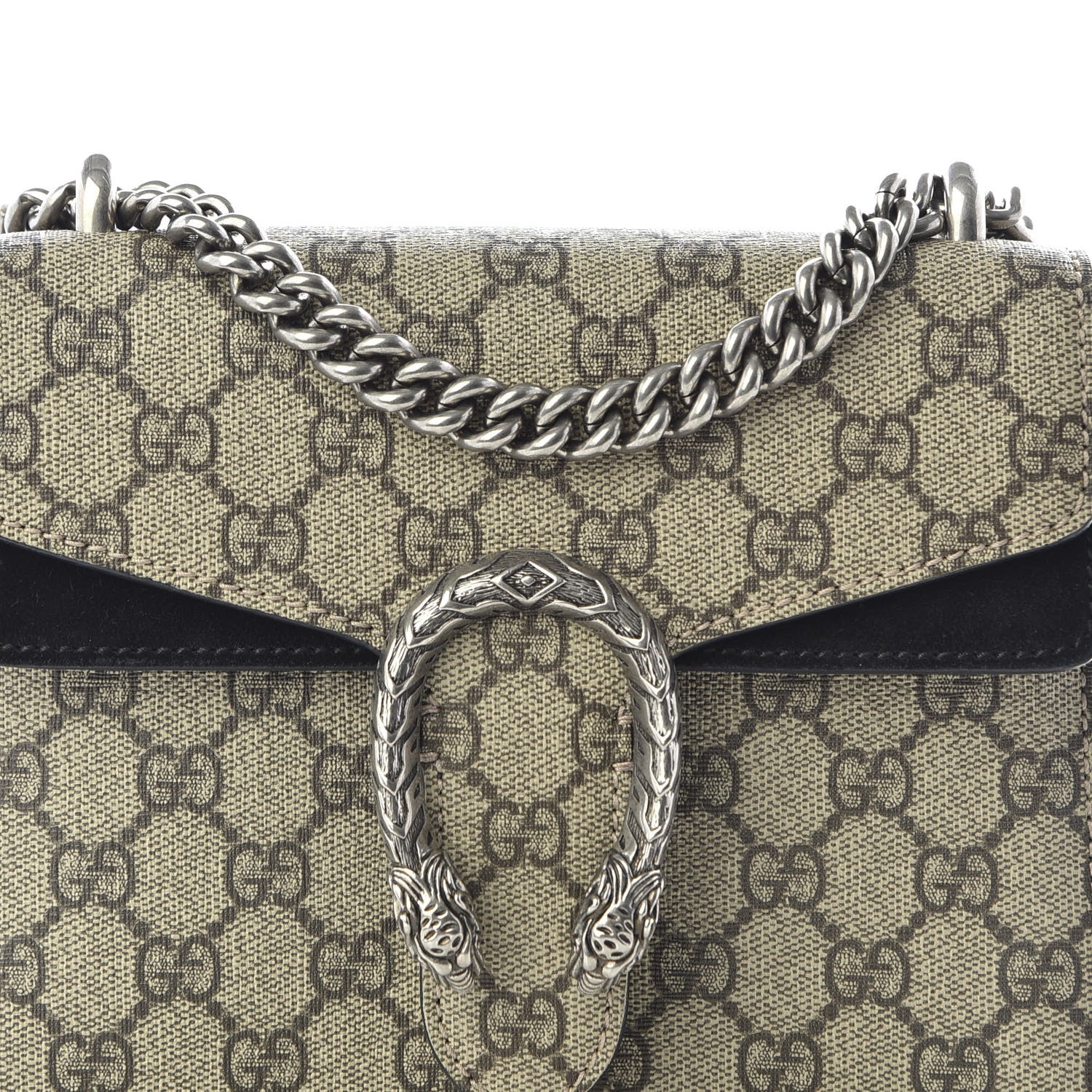 Gucci GG Supreme Monogram Mini Dionysus Shoulder Bag Black 9 of 9
