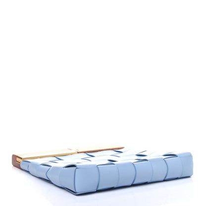 Bottega Veneta Nappa Intrecciato The Snap Clutch Ice Blue 5 of 15