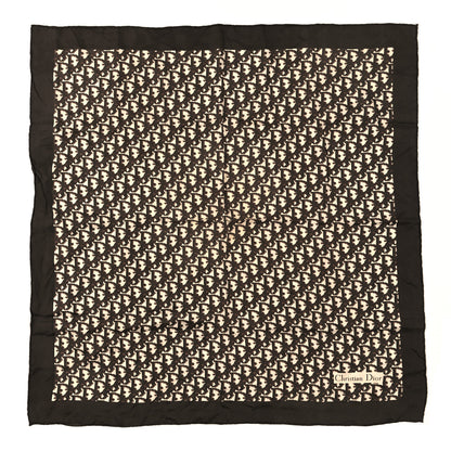 Christian Dior Silk Monogram Scarf Brown 1 of 3