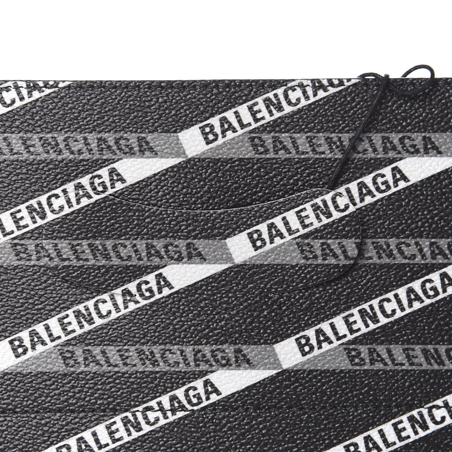 Balenciaga Coated Canvas Losange Monogram Plastic Bag Shopper S Black Grey 8 of 8