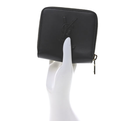 Saint Laurent Lambskin Belle de Jour Zip Around French Wallet Earth 2 of 7