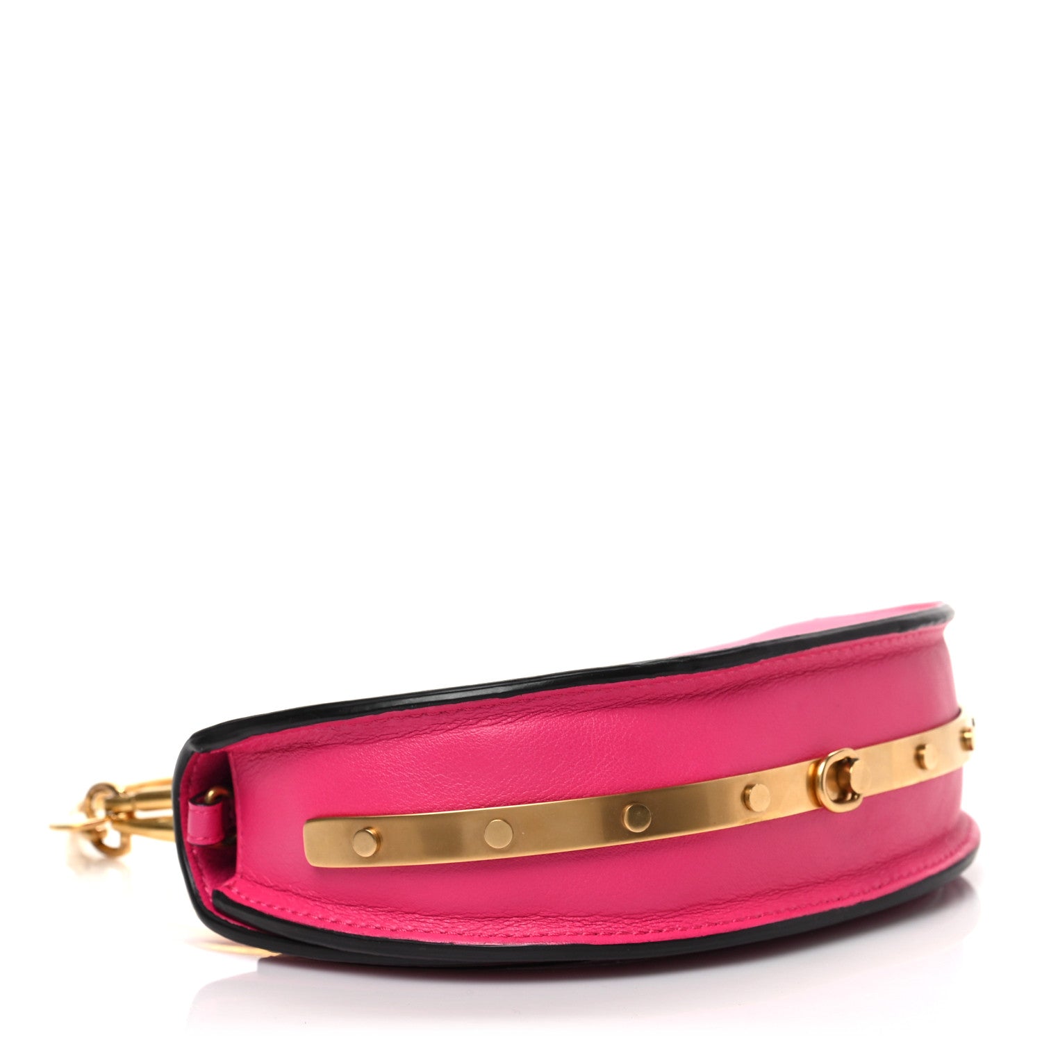 Chloe Calfskin Small Nile Bracelet Minaudiere Bag Fuchsia Rose 4 of 9