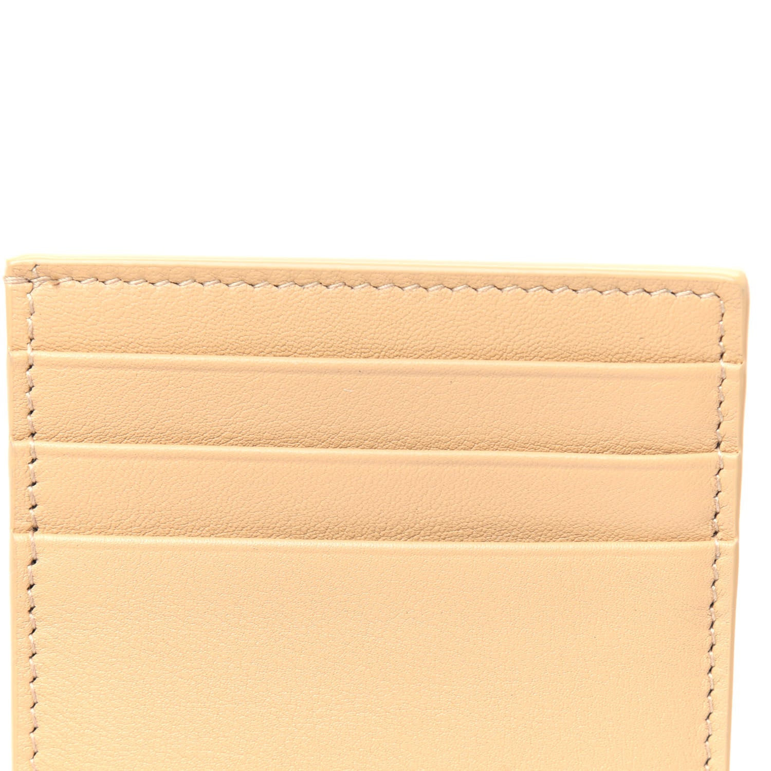 Saint Laurent Micro Raffia Monogram Uptown Chain Wallet Natural Hay Blush 12 of 13