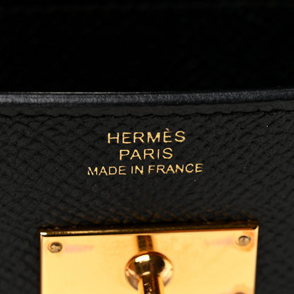 Hermes Epsom Kelly Longue Wallet Black 6 of 8