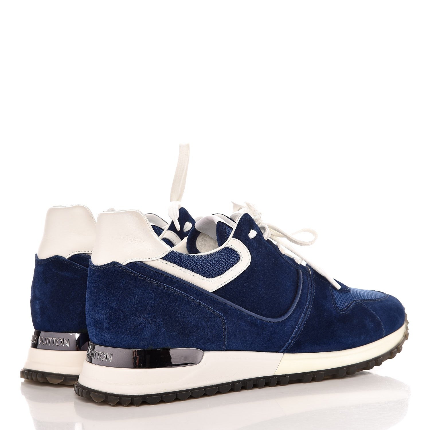 Louis Vuitton Suede Run Away Sneakers 37 Blue 4 of 9