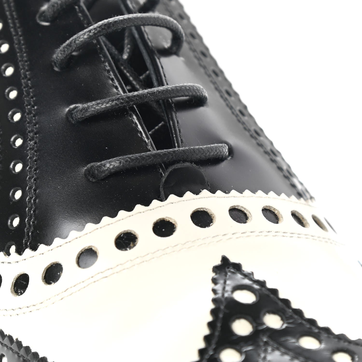 Christian Dior Calfskin Diorunit Oxford Flats 39 Black White 11 of 12