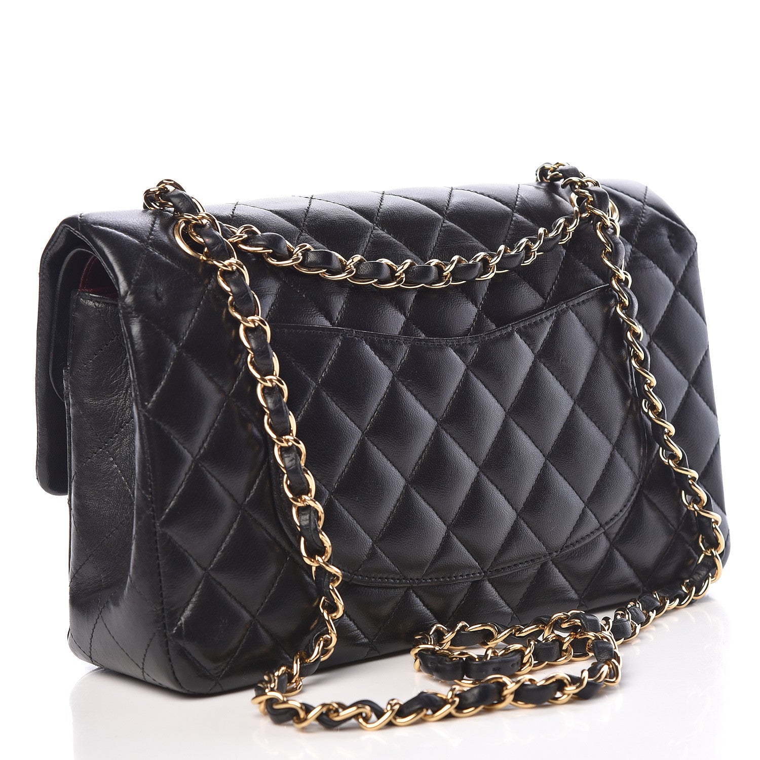 Chanel Lambskin Quilted Medium Double Flap Black 3 of 10