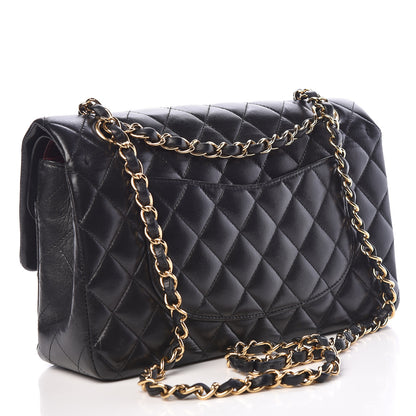 Chanel Lambskin Quilted Medium Double Flap Black 3 of 10