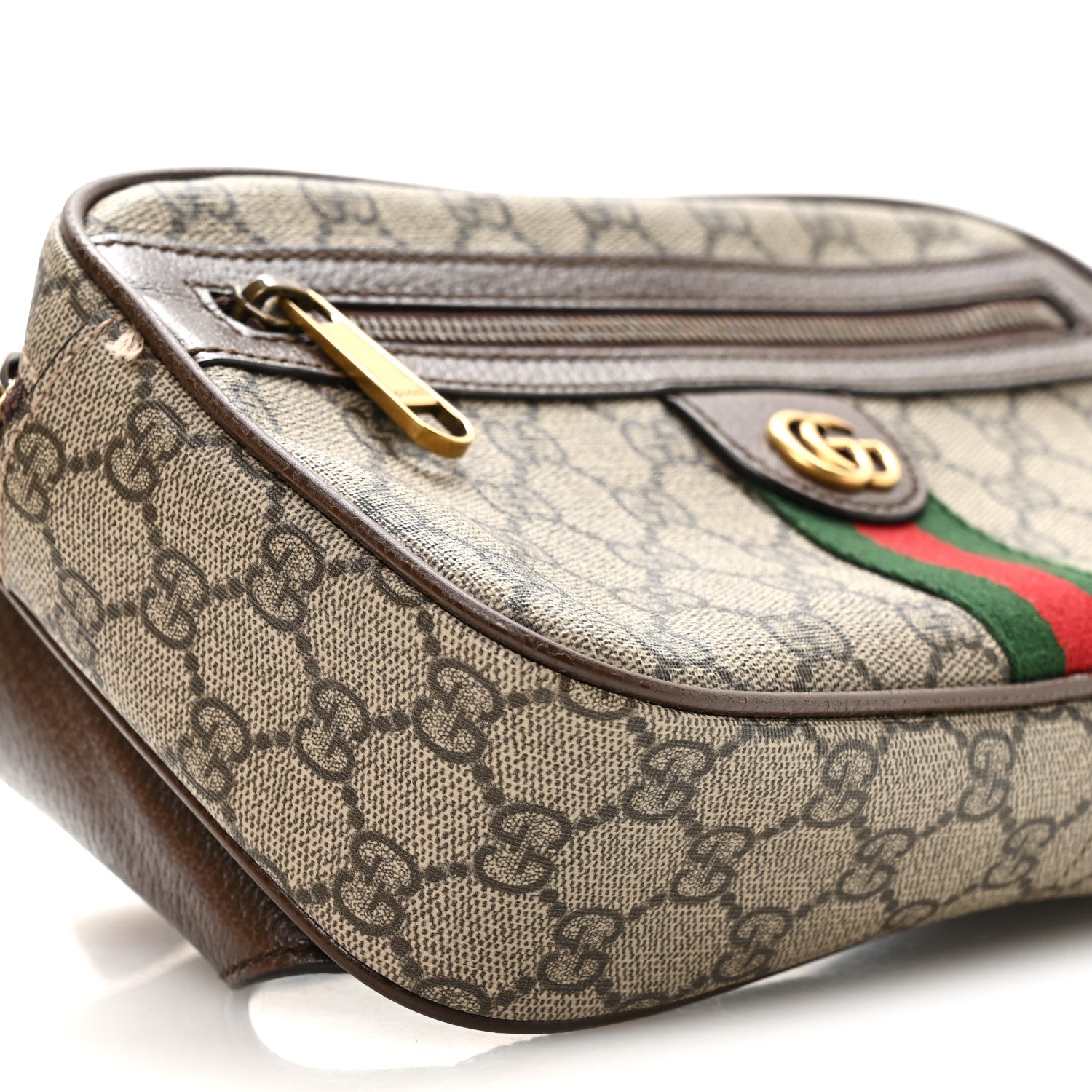 Gucci Soft GG Supreme Monogram Medium Ophidia Belt Bag Dark Brown 8 of 11