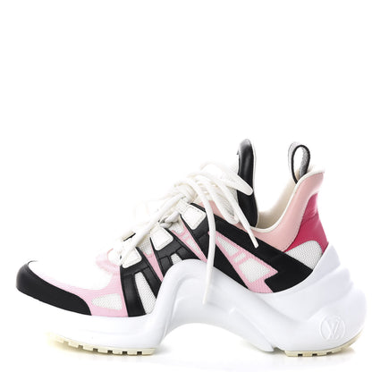 Louis Vuitton Calfskin Technical Nylon LV Archlight Sneaker 38 Rose Clair 1 of 7