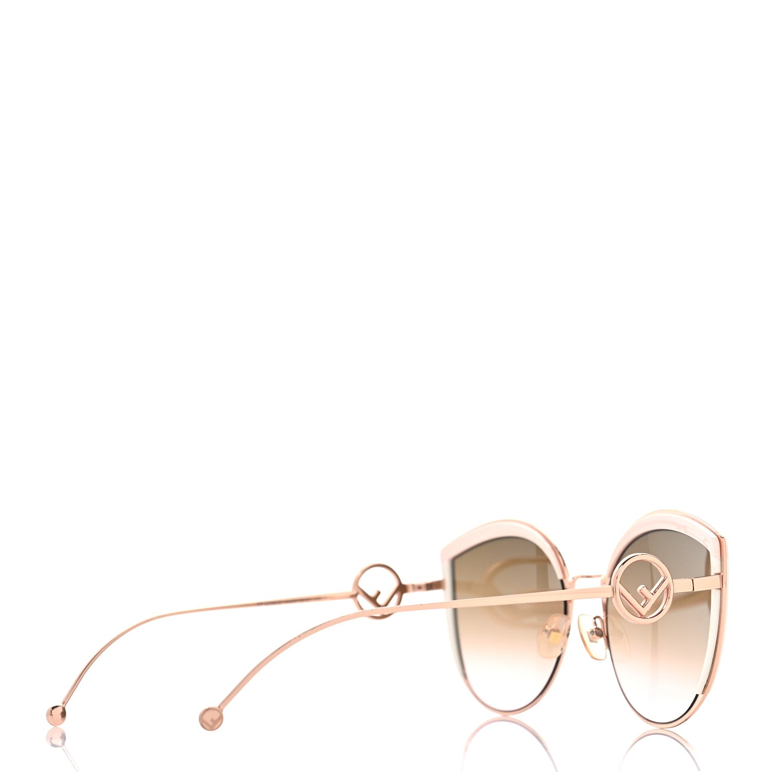 Fendi Metal Acetate F is Fendi Cat Eye Sunglasses FF 0290/S  Pink Gold 4 of 7