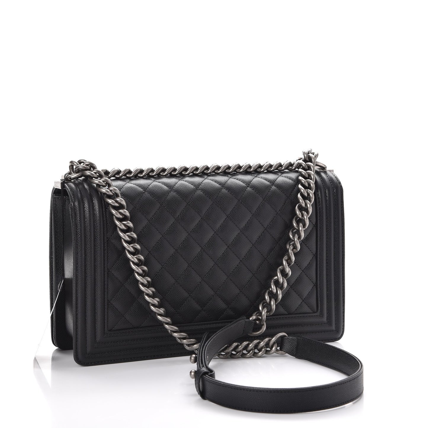 Caviar Quilted New Medium Boy Flap Black