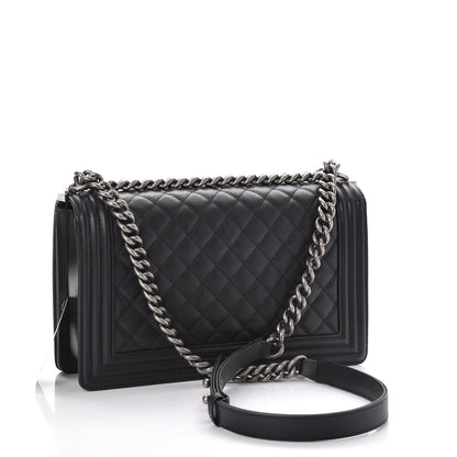 Chanel Caviar Quilted New Medium Boy Flap Black 3 of 8