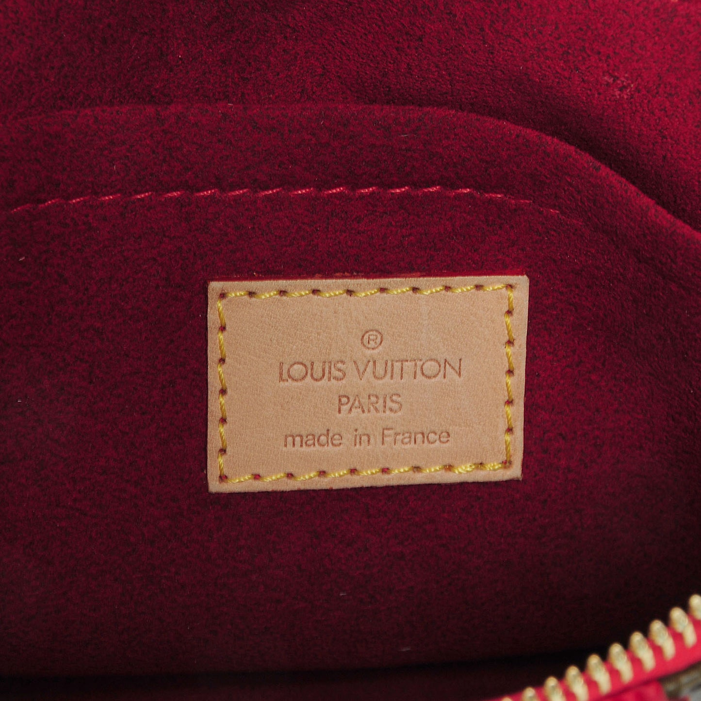 Lizard Monogram Cerises Pochette