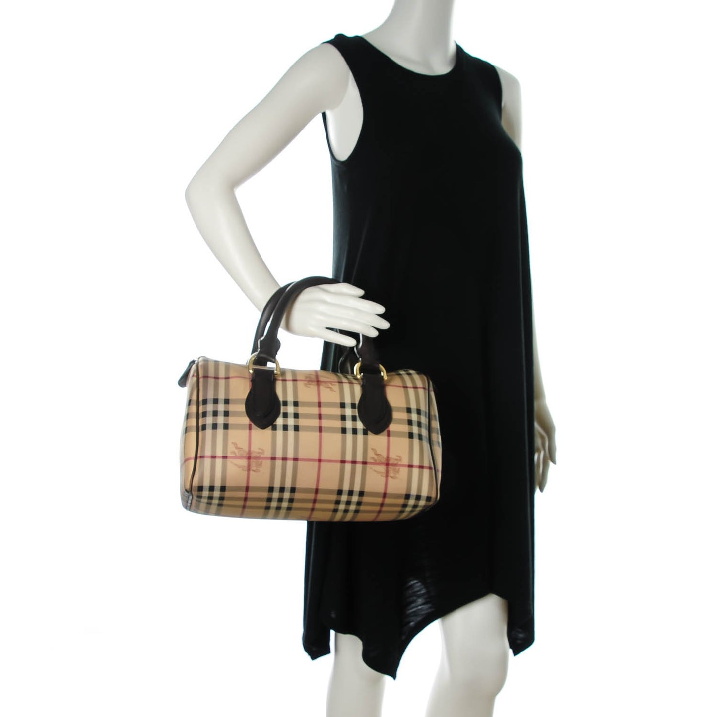 Haymarket Check Small Chester Bowling Bag Chocolate