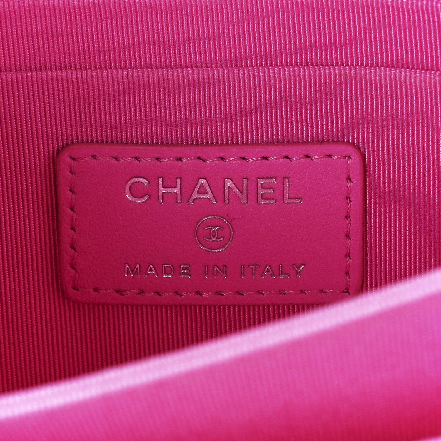 Chanel Lambskin Quilted Mini Wallet On Chain WOC Pink 6 of 12