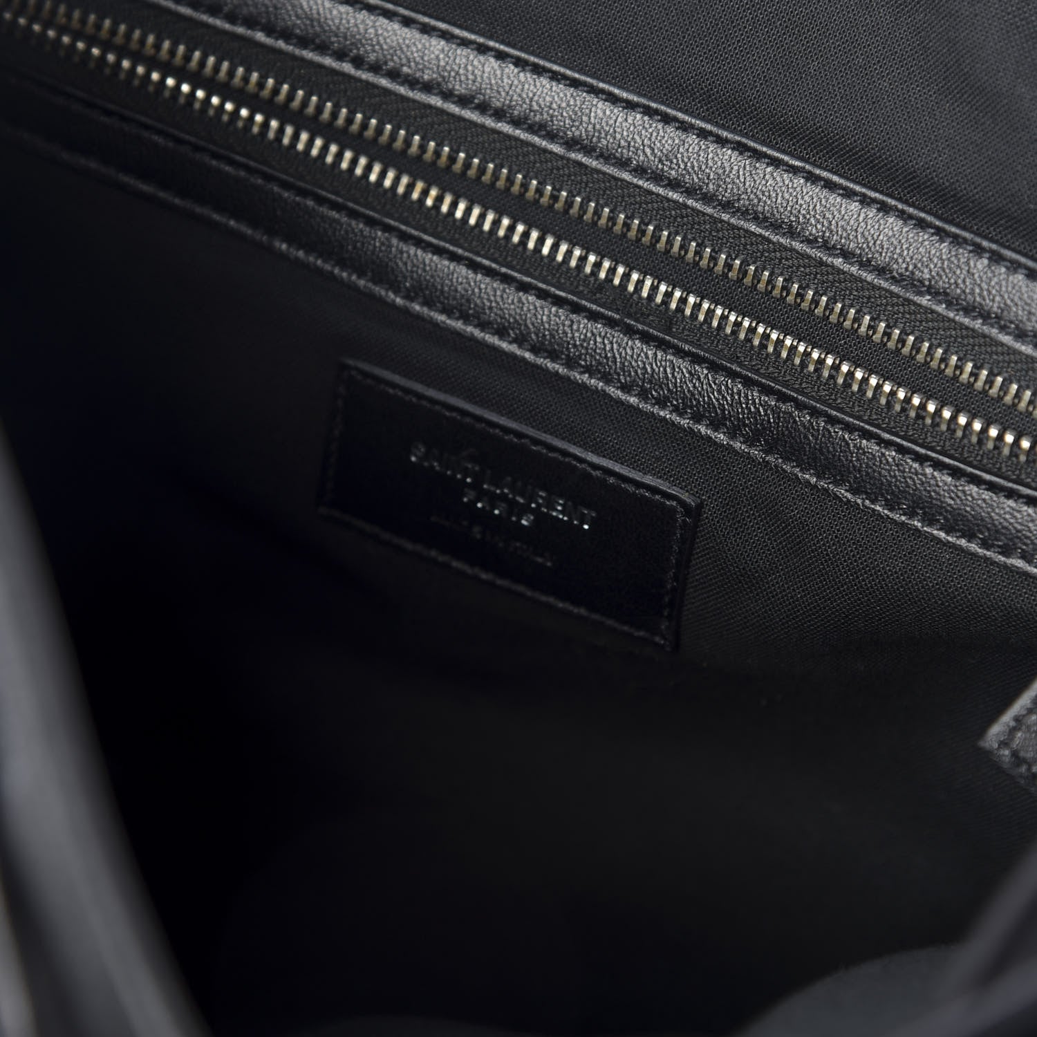Saint Laurent Calfskin Fringe Festival Backpack Black 7 of 10