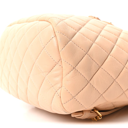 Chanel Calfskin Quilted Small Urban Spirit Backpack Beige 10 of 11
