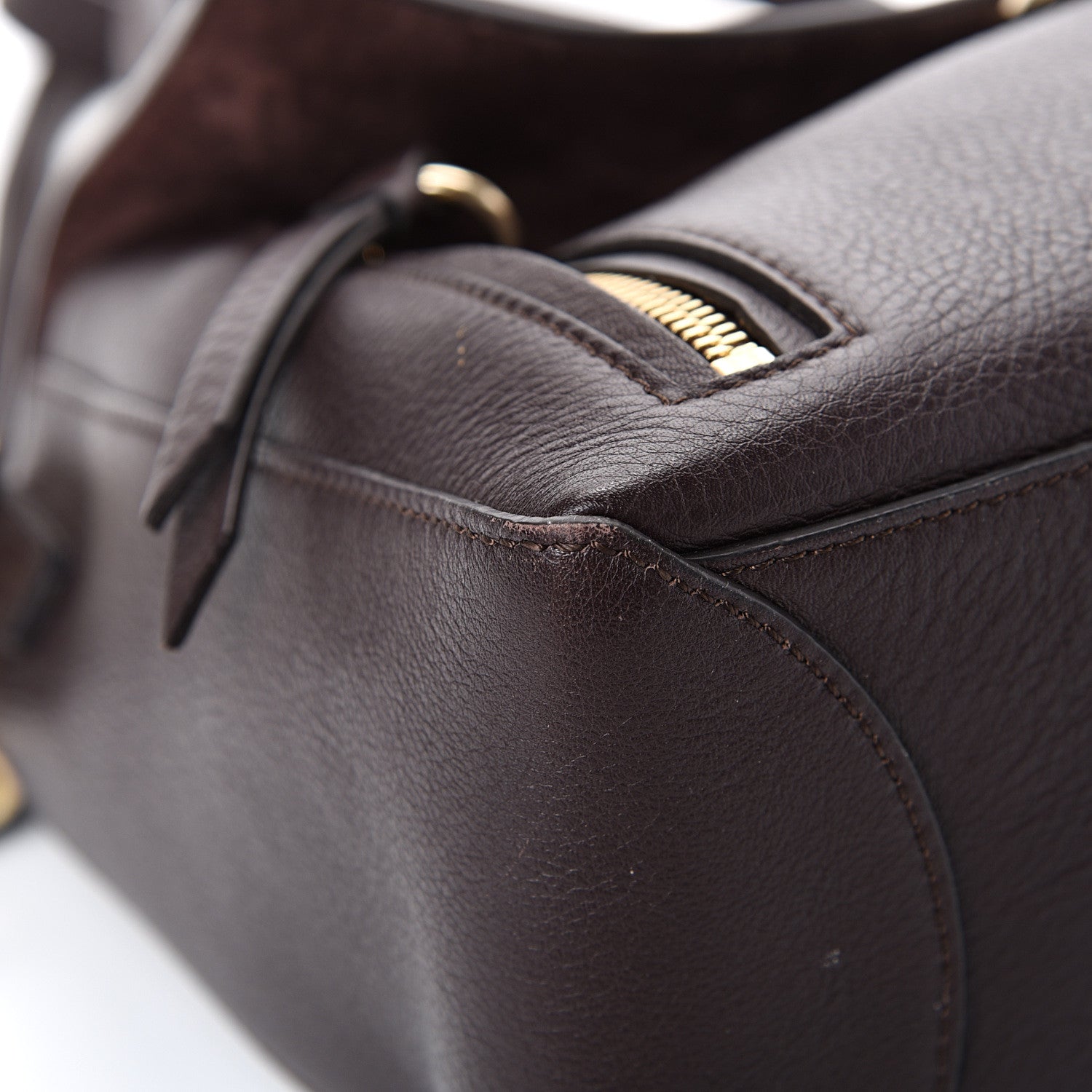 Chloe Calfskin Medium Faye Day Shoulder Bag Carbon Brown 8 of 15