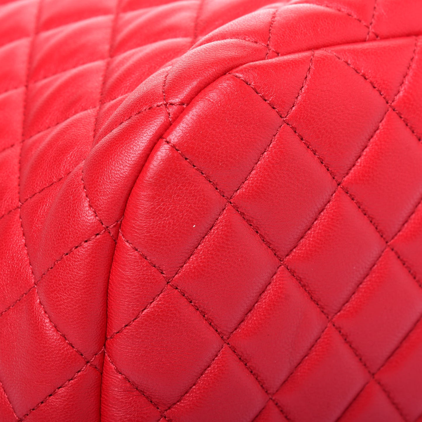 Lambskin Quilted Large Urban Spirit Backpack Red