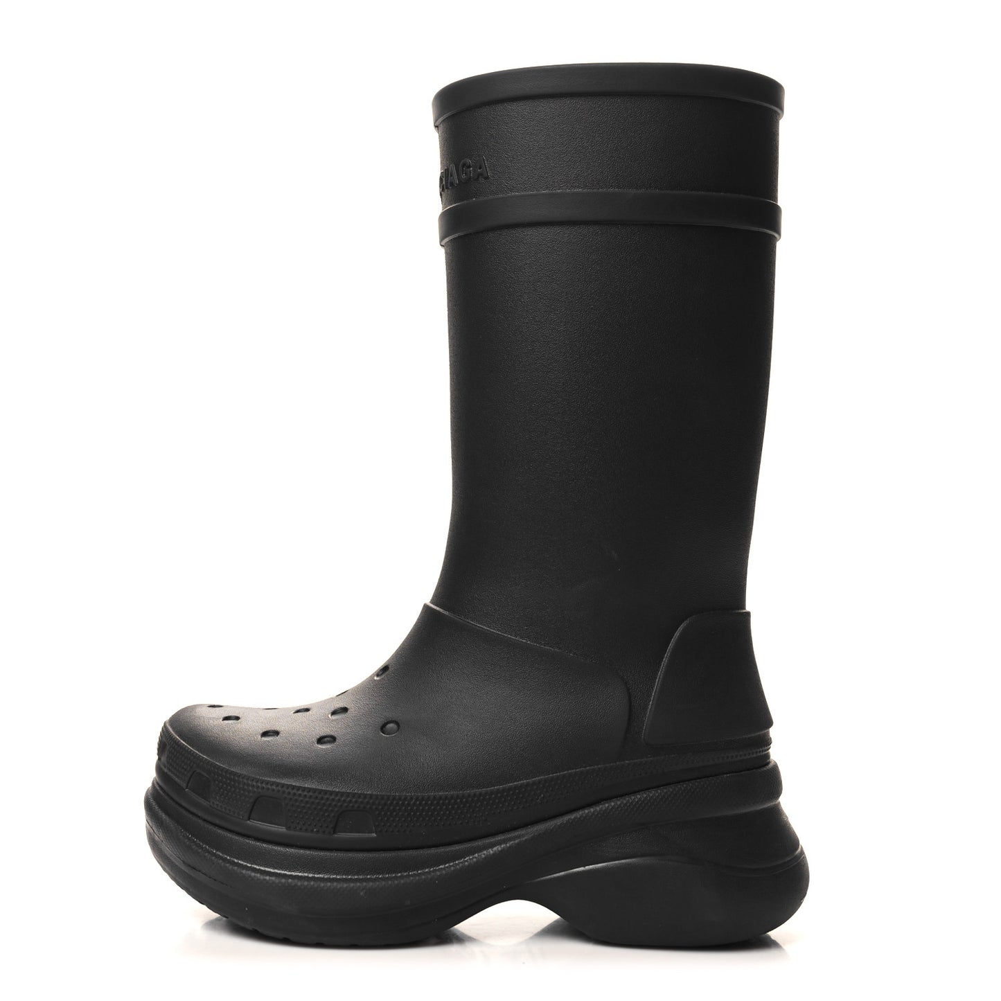 X CROCS Rubber Womens Rain Boots 41 Black