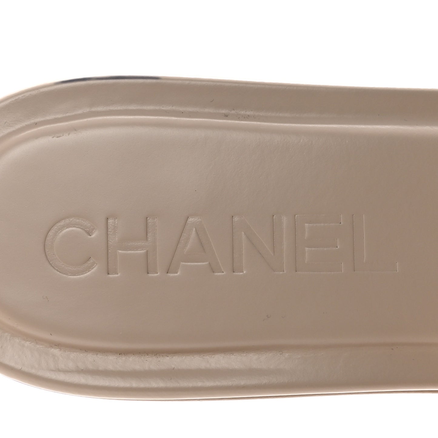 Calfskin Patent Calfskin Logo Mules 35 Beige 37 Beige