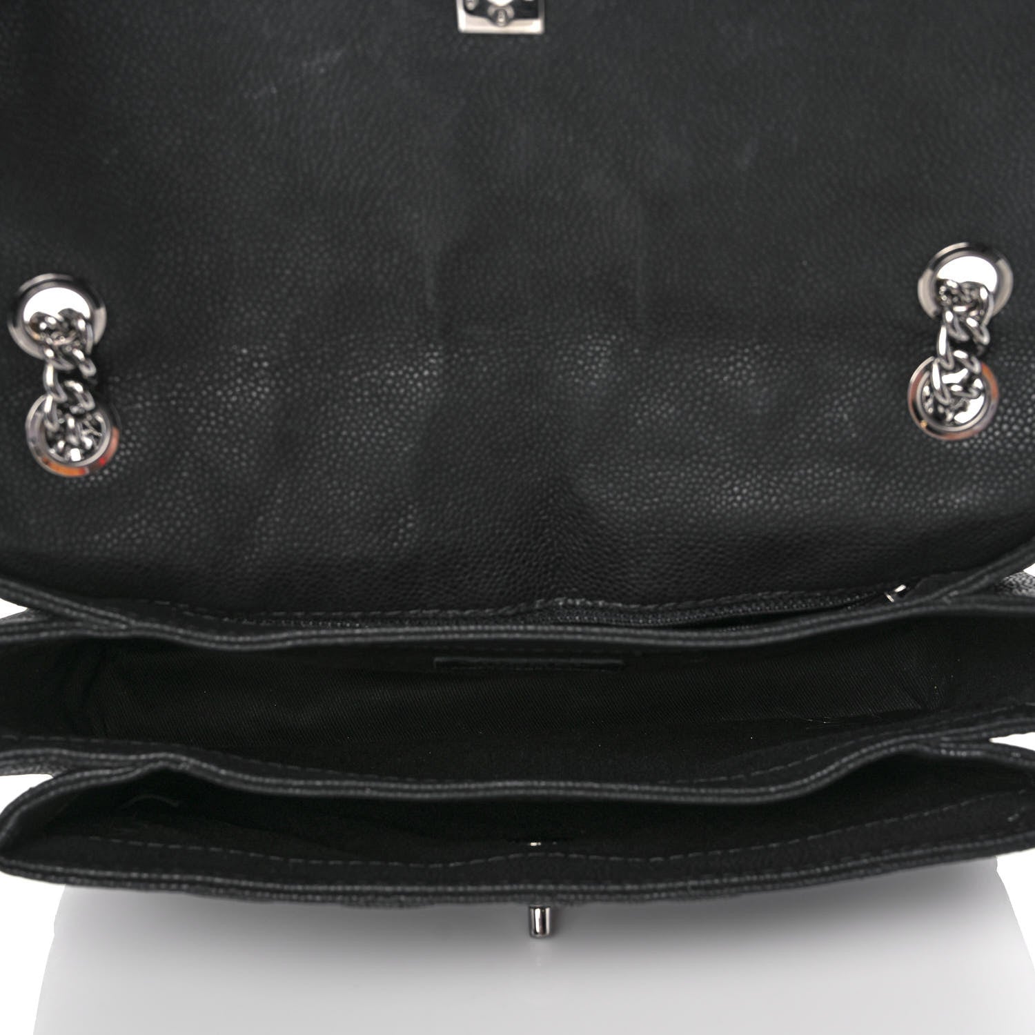 Chanel Iridescent Caviar Quilted Medium Lady Pearly Flap Black 5 of 10