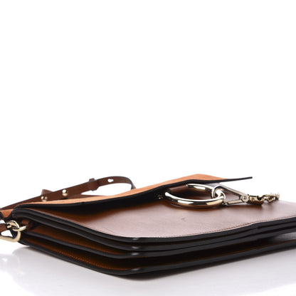 Chloe Suede Calfskin Medium Faye Shoulder Bag Tobacco 5 of 10