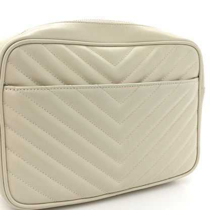 Saint Laurent Calfskin Matelasse Monogram Lou Camera Bag Crema Soft 15 of 15