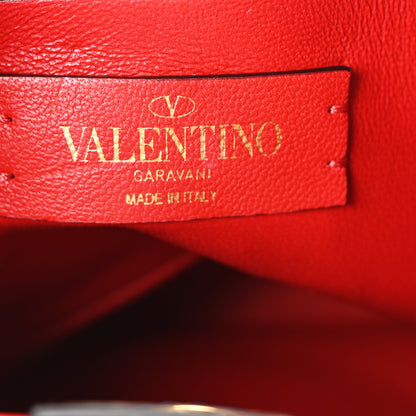 Valentino Garavani Nappa Small Heart Roman Stud The Handle Bag Ivory White 6 of 9