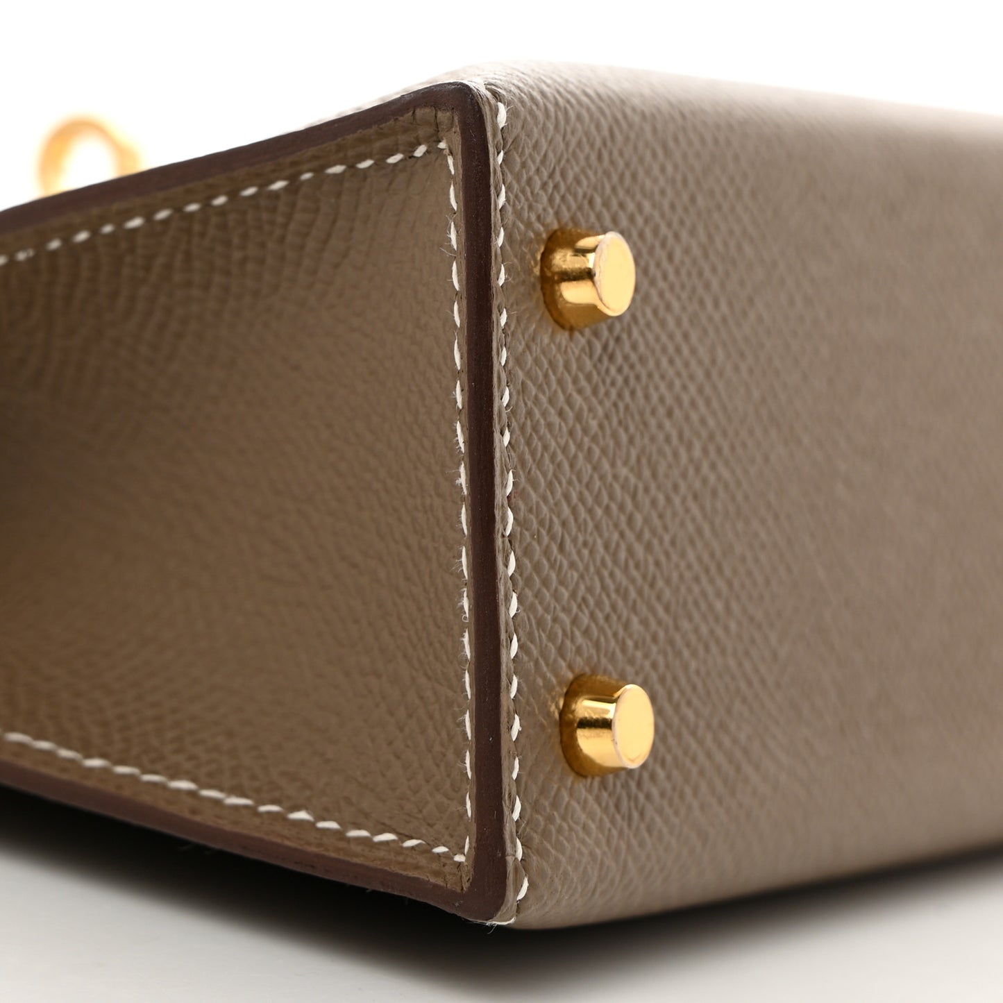 Epsom Mini Kelly Sellier 20 Etoupe