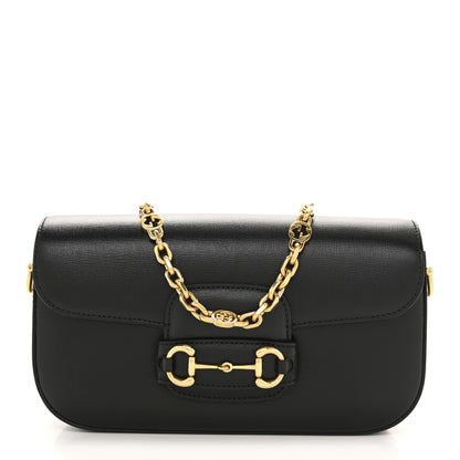 Gucci Azalea Calfskin Small Horsebit 1955 Chain Shoulder Bag Black 1 of 13