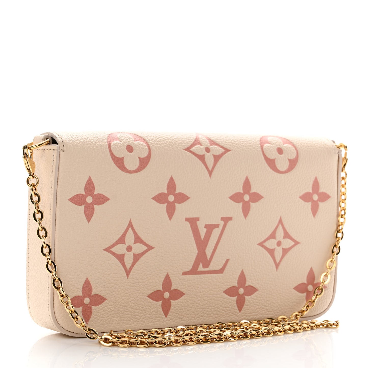 Empreinte Monogram Giant By The Pool Felicie Pochette Chain Wallet Creme Rose Trianon