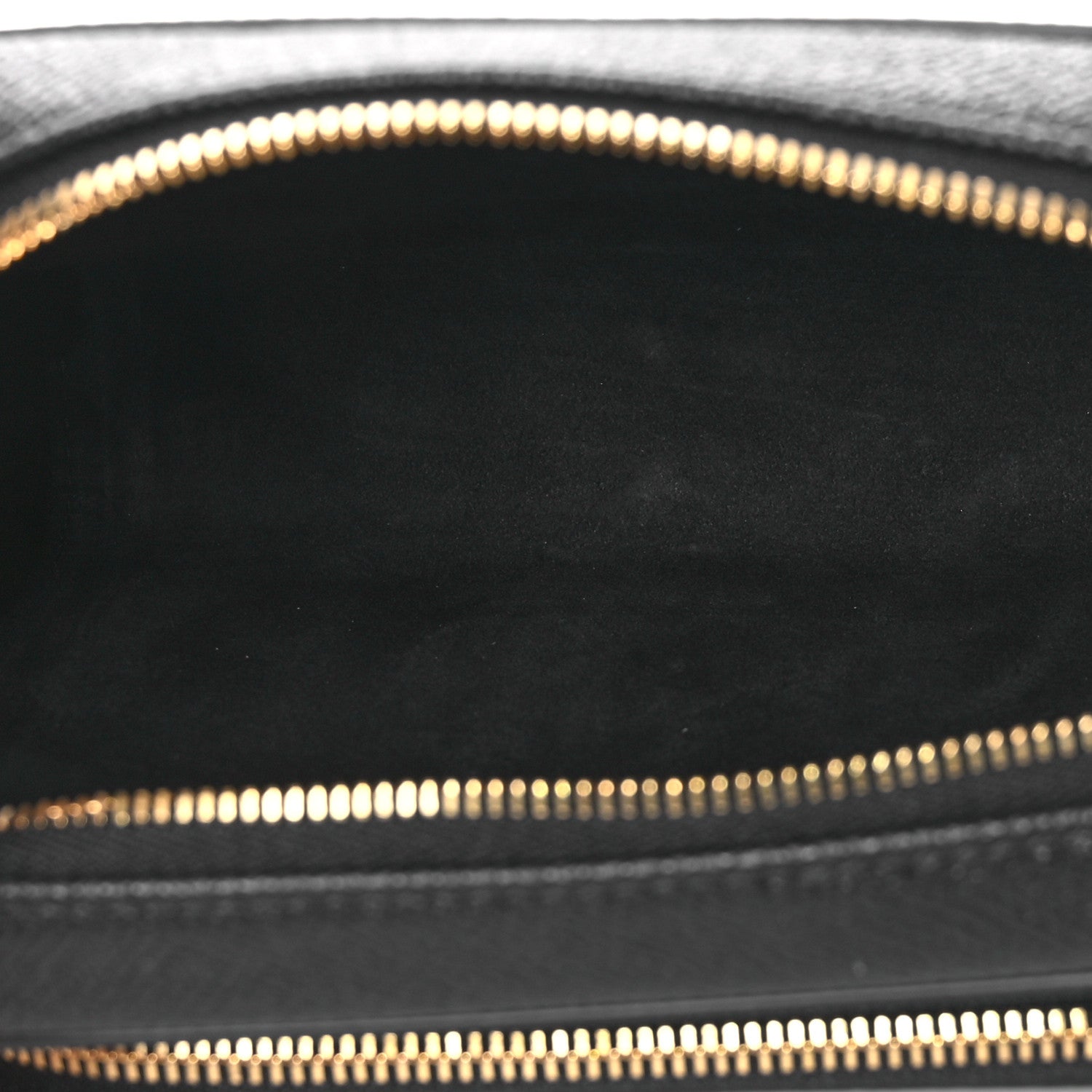 Christian Dior Grained Calfskin Caro Double Pouch Black 5 of 11