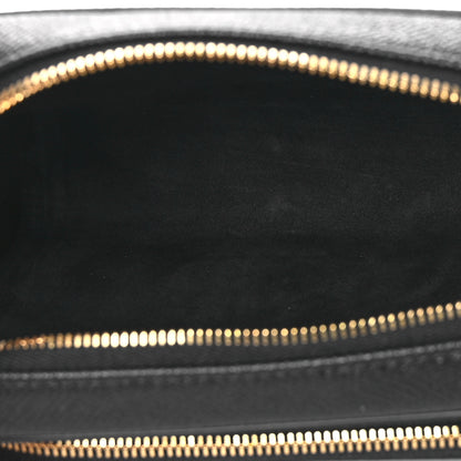Christian Dior Grained Calfskin Caro Double Pouch Black 5 of 11